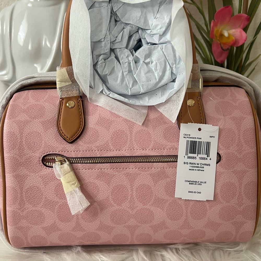 Coach medium Rowan in powder pink - Picture 12 of 12